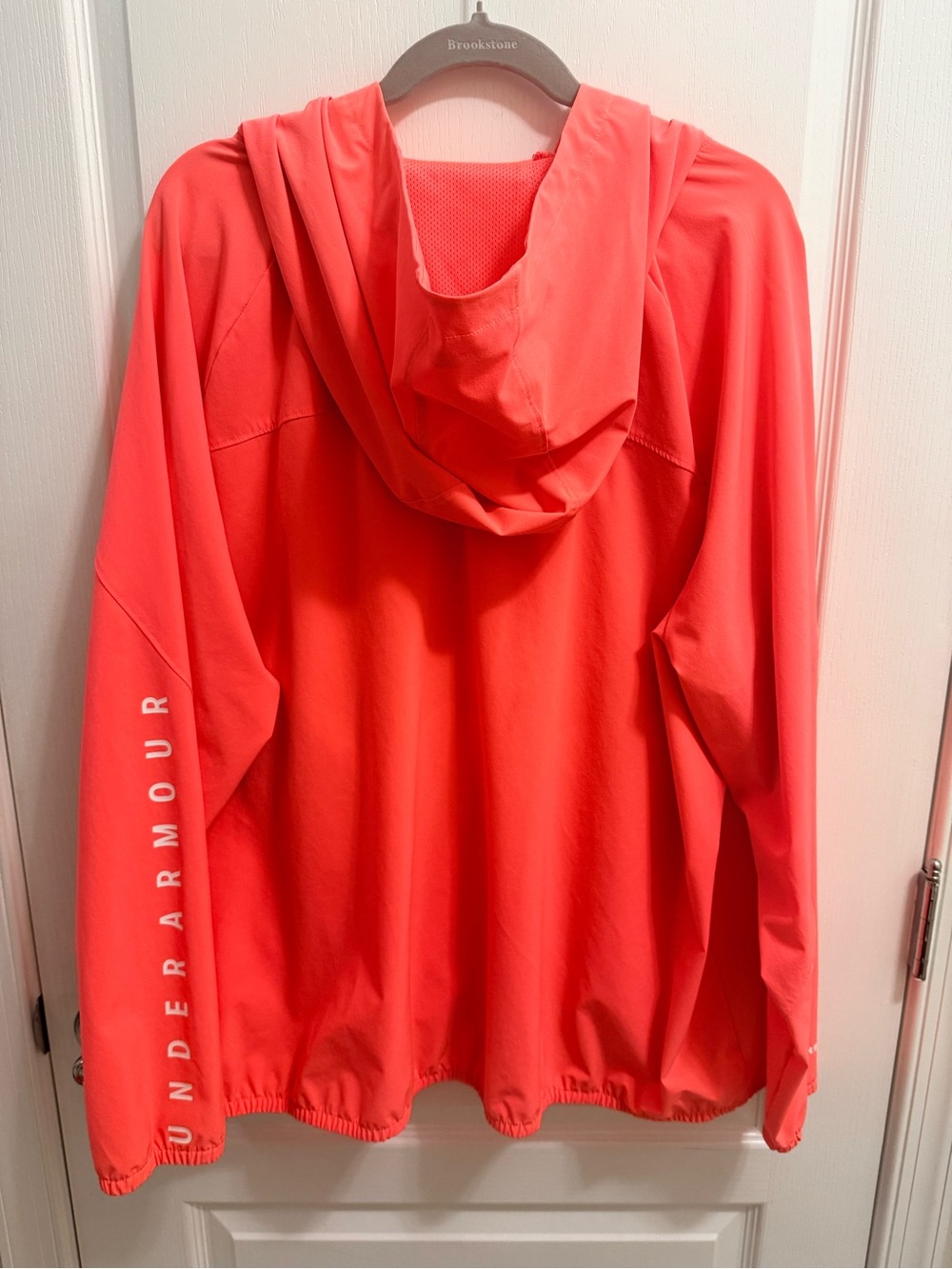 Under Armour Women's Neon Coral Full-Zip Hooded Jacket 2X - Picture 9 of 9